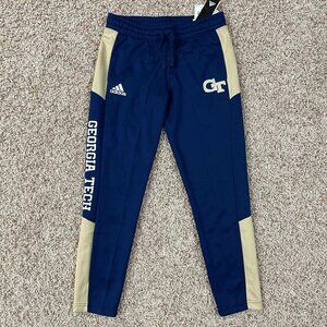 Adidas Women’s Georgia Tech Warm-Up Jogger Pants Sweatpants, Size Medium (New)